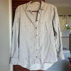 Madewell Sunday Striped Flannel Button Down